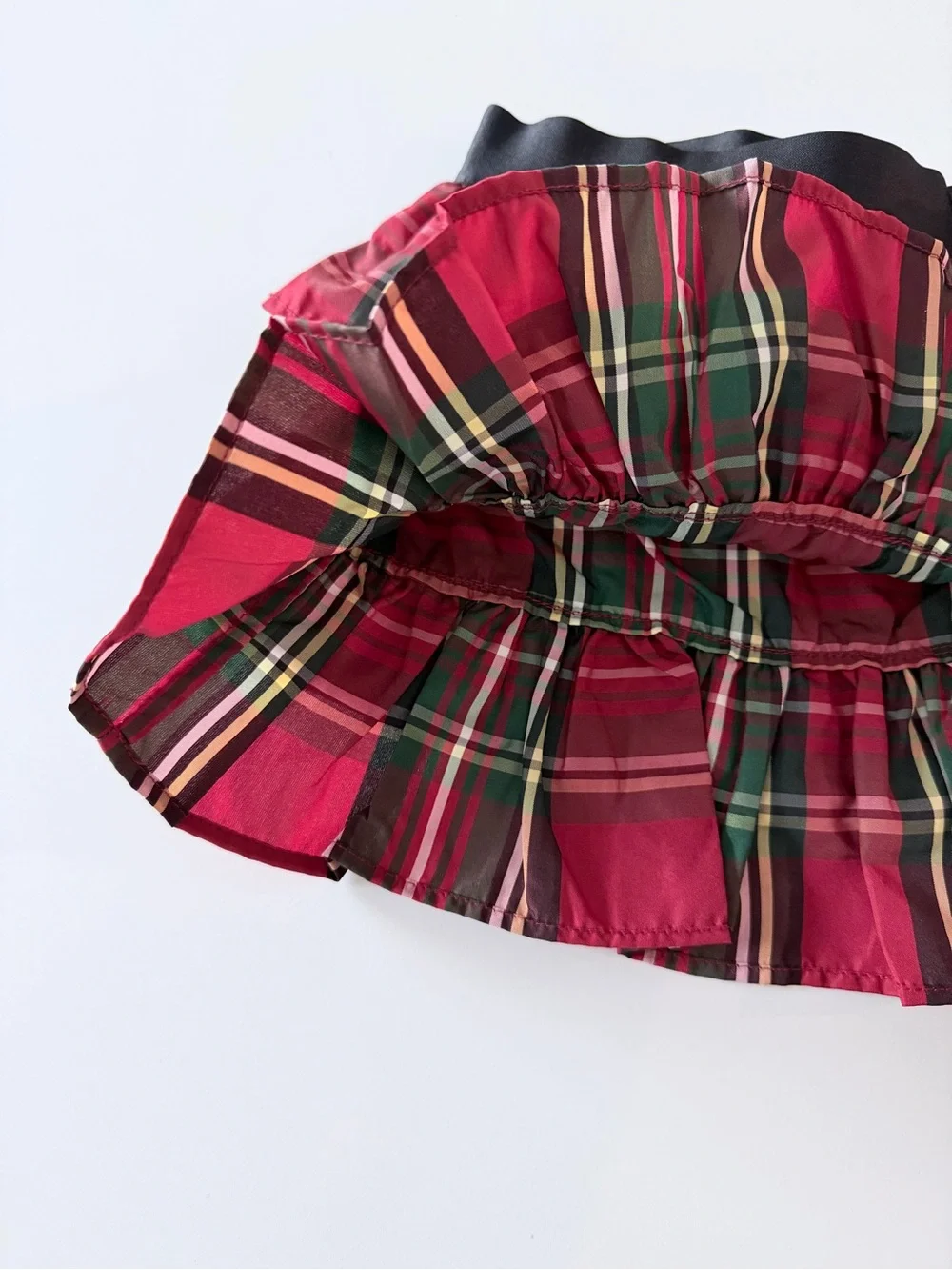 Ralph Lauren Plaid Ruffle Tiered Skirt Size 3/3T - NEW